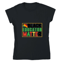 Product Black Educator Matter 01 Classic Womens Crewneck T-shirt