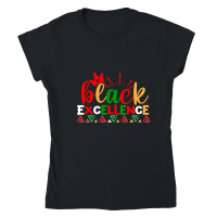 Product Black Excellence 01 Classic Womens Crewneck T-shirt
