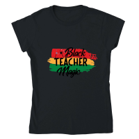 Product Black Teacher Magic 01 Classic Womens Crewneck T-shirt