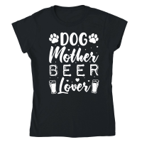 Product Dog Mother Beer Lover Classic Womens Crewneck T-shirt
