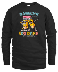 Product Dabbing Thru 100 Days of School Unisex Sweatshirt