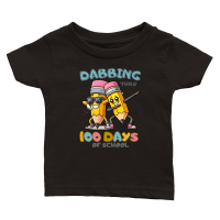 Product Dabbing Thru 100 Days of School Classic Baby Crewneck T-shirt