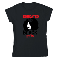 Product Educated Black Queen 01 Classic Womens Crewneck T-shirt