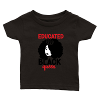 Product Educated Black Queen 01 Classic Baby Crewneck T-shirt