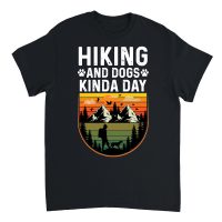 Product Hiking and Dogs Kinda Day Unisex T-Shirt