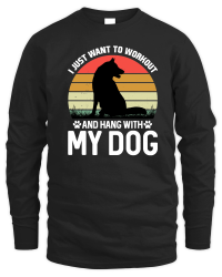 Product I Just want to Workout And Hang With My Dog Unisex Sweatshirt