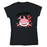Product Love bites shark Classic Womens Crewneck T-shirt