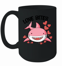 Product Love bites shark Mug