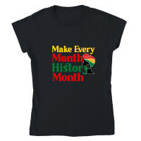 Product Make Every Month History Month 01 Classic Womens Crewneck T-shirt