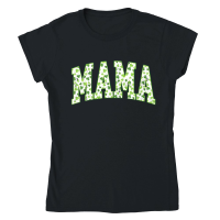 Product Mama Shamrock St Patricks Day Varsity Classic Womens Crewneck T-shirt