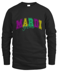 Product Mardi Gras Faux Glitter Unisex Sweatshirt