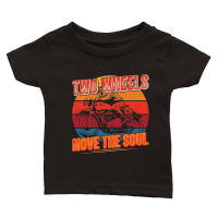 Product Two Wheels Move the Soul Motorbike Classic Baby Crewneck T-shirt