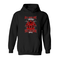 Product all men are created then a few become bikers Hoodie