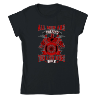 Product all men are created then a few become bikers Classic Womens Crewneck T-shirt