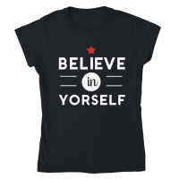 Product Believe in yourself Classic Womens Crewneck T-shirt