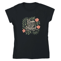 Product Bloom where planted Classic Womens Crewneck T-shirt