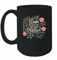 Product Bloom where planted Mug