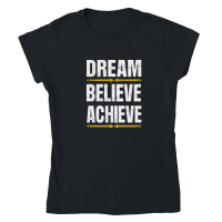 Product Dream, believe, achieve Classic Womens Crewneck T-shirt