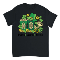 Product Drink Drank Drunk Leopard Beer Can Graphics St Patricks Day Unisex T-Shirt