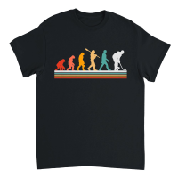 Product Evolution Playing Hockey Retro Unisex T-Shirt