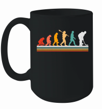 Product Evolution Playing Hockey Retro Mug