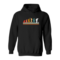 Product Evolution Playing Hockey Retro Hoodie