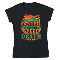 Product Faster, Faster, Faster Motorbike Classic Womens Crewneck T-shirt