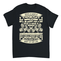 Product Give a Man a Motorcycle Motorbike Lover Unisex T-Shirt