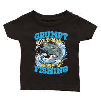 Product Grumpy Old Man Unless I Am Fishing Classic Baby Crewneck T-shirt