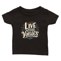 Product Live your values Classic Baby Crewneck T-shirt