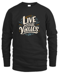 Product Live your values Unisex Sweatshirt
