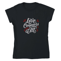 Product Love conquers all Classic Womens Crewneck T-shirt