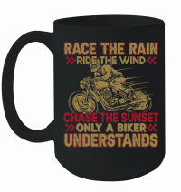 Product Race the Rain, Ride the Wind Motorbike Mug