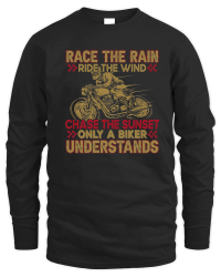 Product Race the Rain, Ride the Wind Motorbike Unisex Sweatshirt