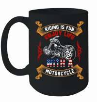 Product Riding is Fun Enjoy Life Motor...bike Mug