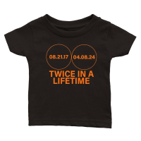 Product Solar Eclipse 2024 Shirt Twice In A Lifetime Solar Eclipse T Shirt Classic Baby Crewneck T-shirt