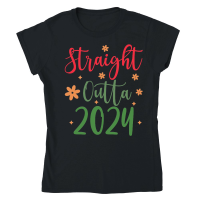 Product straight outta  2024 Classic Womens Crewneck T-shirt