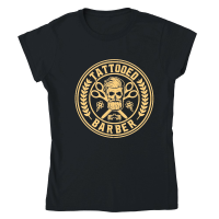 Product Tattooed Barber Classic Womens Crewneck T-shirt