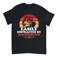 Product Easily Distracted by Dachshund Unisex T-Shirt