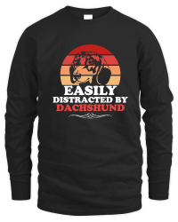 Product Easily Distracted by Dachshund Unisex Sweatshirt
