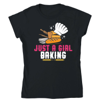 Product Just a Girl Baking Classic Womens Crewneck T-shirt