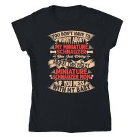 Product Miniature Schnauzer Dog Lover Classic Womens Crewneck T-shirt