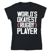 Product worlds okayest rugby palyer Classic Womens Crewneck T-shirt