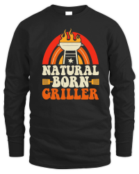 Product Barbecue Chef BBQ Smoking Natural Born Griller Unisex Sweatshirt