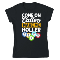 Product Casino Vintage Bingo make me Holler Classic Womens Crewneck T-shirt