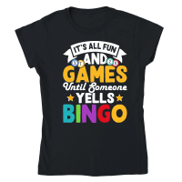Product Casino Vintage Bingo Classic Womens Crewneck T-shirt