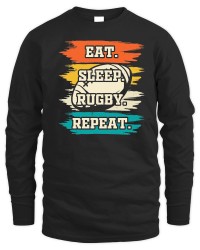 Product eat sleep rugby repeat Unisex Sweatshirt