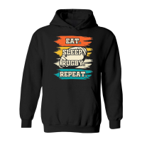 Product eat sleep rugby repeat Hoodie