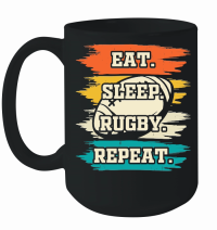 Product eat sleep rugby repeat Mug