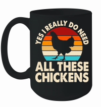 Product Funny Hen Farmer Chicken Mug